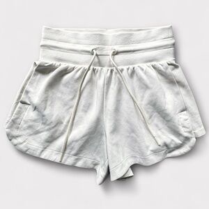 Old Navy High Waist Fleece Sweat Shorts XS in Cream